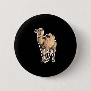 Badge Rond 5 Cm chameau réaliste
