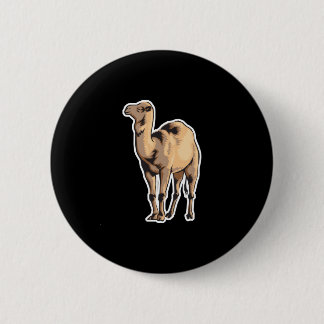 Badge Rond 5 Cm chameau réaliste