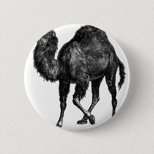 Badge Rond 5 Cm Chameau vintage