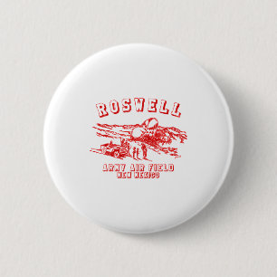 Badge Rond 5 Cm Champ aérien de l'armée de Roswell Nouveau-Mexique
