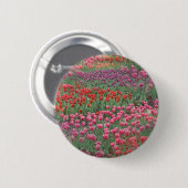 Badge Rond 5 Cm Champ De Tulipes (Devant & derrière)