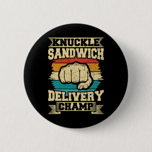 Badge Rond 5 Cm Champ livraison sandwich Knuckle