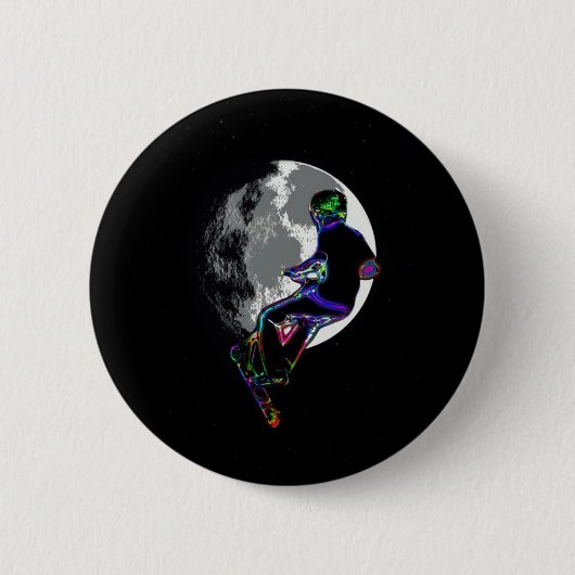 Badge Rond 5 Cm Champ Moonlit Scooter - Scooter Boy Arwork (Devant)
