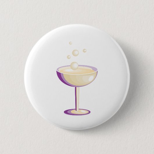 Badge Rond 5 Cm Champagne (Devant)