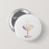 Badge Rond 5 Cm Champagne (Devant & derrière)