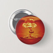 Badge Rond 5 Cm Champignon atomique d'explosion nucléaire (Devant & derrière)
