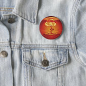 Badge Rond 5 Cm Champignon atomique d'explosion nucléaire (En situation)