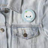 Badge Rond 5 Cm Champignon de moustache (En situation)