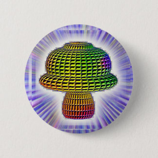 Badge Rond 5 Cm Champignon numérique