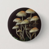 Badge Rond 5 Cm Champignons (Devant)