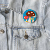 Badge Rond 5 Cm Champignons (En situation)