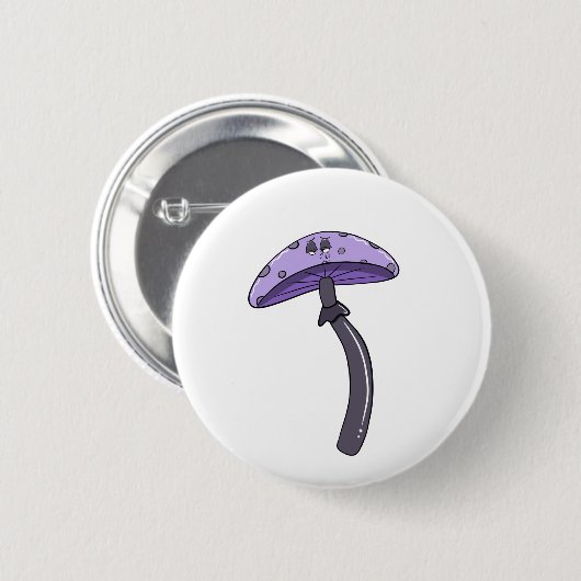 Badge Rond 5 Cm Champignons à boue (Devant & derrière)