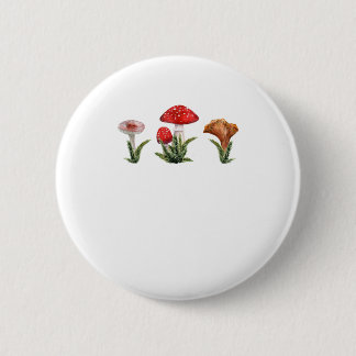 Badge Rond 5 Cm Champignons Cottagecore esthétique Goblinco