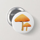 Badge Rond 5 Cm Champignons oranges (Devant & derrière)