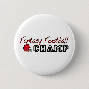 Badge Rond 5 Cm Champion du football d'imaginaire