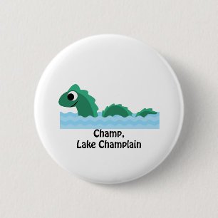 Badge Rond 5 Cm Champion, lac Champlain