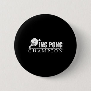 Badge Rond 5 Cm Champion Ping Pong