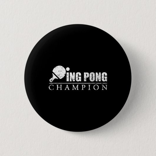Badge Rond 5 Cm Champion Ping Pong (Devant)