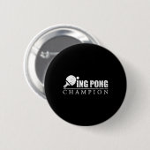 Badge Rond 5 Cm Champion Ping Pong (Devant & derrière)