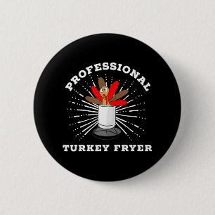 Badge Rond 5 Cm Champion professionnel de la friteuse de Turquie