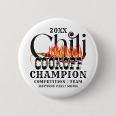 Badge Rond 5 Cm Champion Rustic Chili Cook Off Team (Devant)