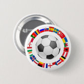 Badge Rond 5 Cm Championnat d'Europe de football 2016 (Devant & derrière)