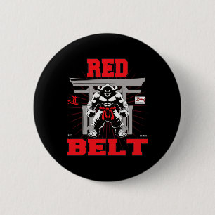 Badge Rond 5 Cm Championnat Red Belt En Vue !