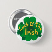 Badge Rond 5 Cm chance-de-le-irlandais (Devant & derrière)
