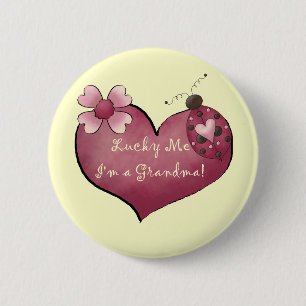 Badge Rond 5 Cm Chanceux je je suis des T-shirts et des cadeaux