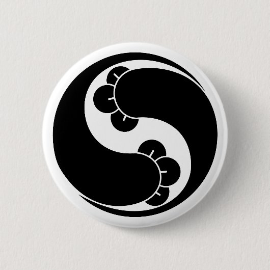Badge Rond 5 Cm Changed shape two clove swirls (Devant)