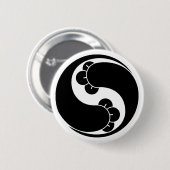 Badge Rond 5 Cm Changed shape two clove swirls (Devant & derrière)