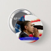 Badge Rond 5 Cm Changement d'Obama (Devant & derrière)