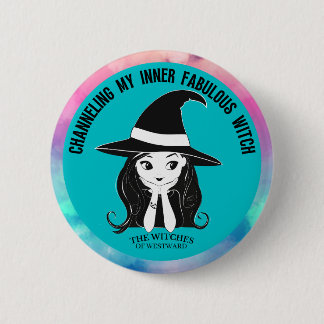 Badge Rond 5 Cm Changer ma sorcière fabuleuse intérieure