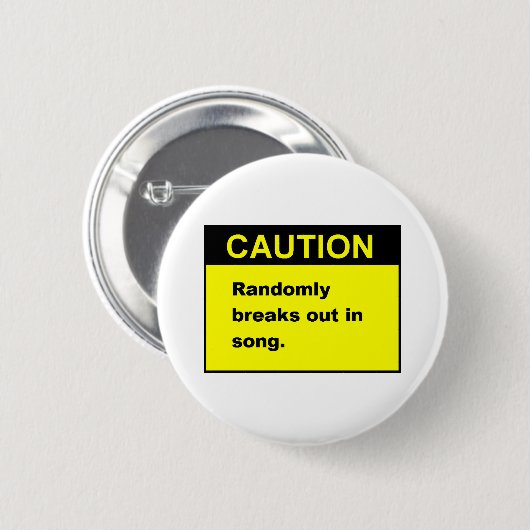 Badge Rond 5 Cm Chanson aléatoire (Devant & derrière)