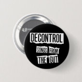 Badge Rond 5 Cm Chansons du bouton d'intestin (Devant & derrière)