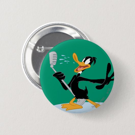 Badge Rond 5 Cm Chant DAFFY DUCK™ (Devant & derrière)