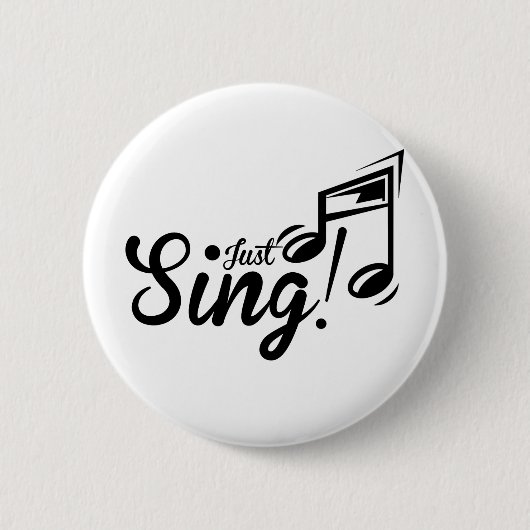 Badge Rond 5 Cm Chantez juste (Devant)