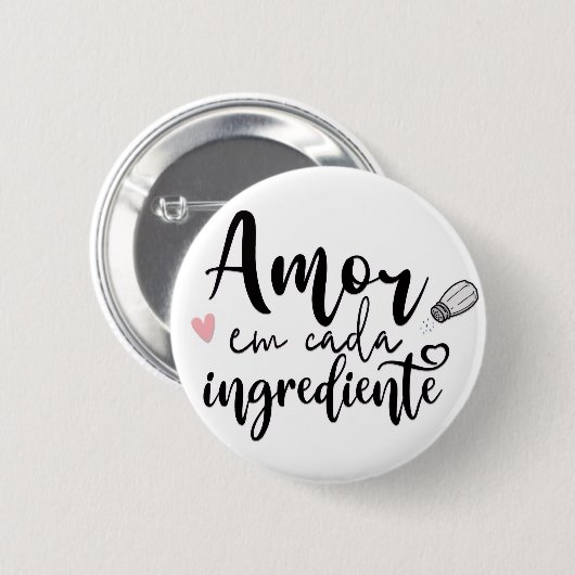 Badge Rond 5 Cm Chapas con texto (Devant & derrière)