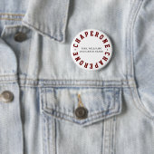 Badge Rond 5 Cm Chaperone Classe école terrain Trip Button Épingle (En situation)