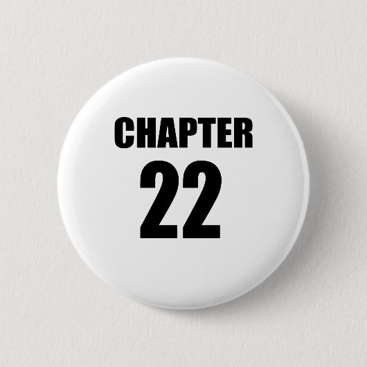 Badge Rond 5 Cm Chapitre 22 Anniversaire (Devant)