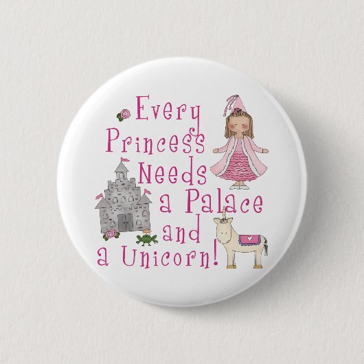 Badge Rond 5 Cm Chaque princesse (Devant)