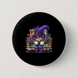 Badge Rond 5 Cm Char Mardi Gras Camion Nola Mignon Enfants Garçons