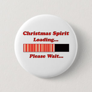 Badge Rond 5 Cm Chargement d'esprit de Noël