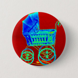 Badge Rond 5 Cm Chariot de batte