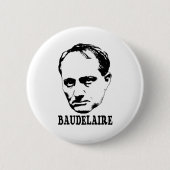 Badge Rond 5 Cm Charles Baudelaire (Devant)