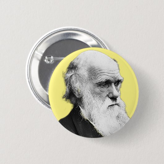Badge Rond 5 Cm Charles Darwin (Devant & derrière)
