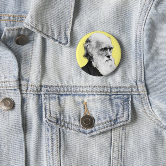 Badge Rond 5 Cm Charles Darwin (En situation)