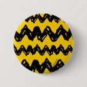 Badge Rond 5 Cm Charlie Brown Zig Zag Motif (Devant)