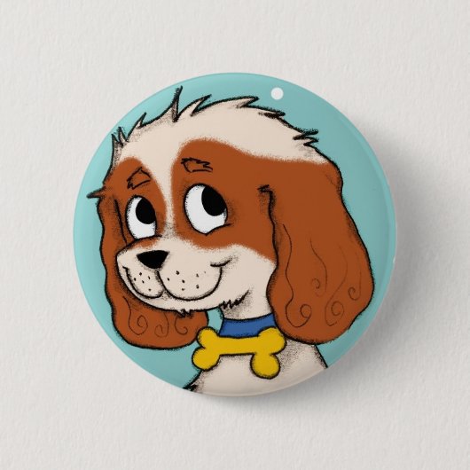 Badge Rond 5 Cm Charlie le Pin de cavalier (Devant)