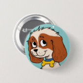 Badge Rond 5 Cm Charlie le Pin de cavalier (Devant & derrière)
